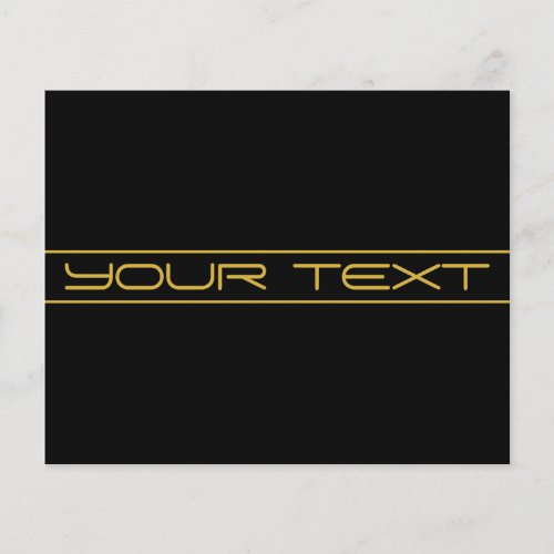 Modern Stylish Editable Gold Text  Stripes Flyer