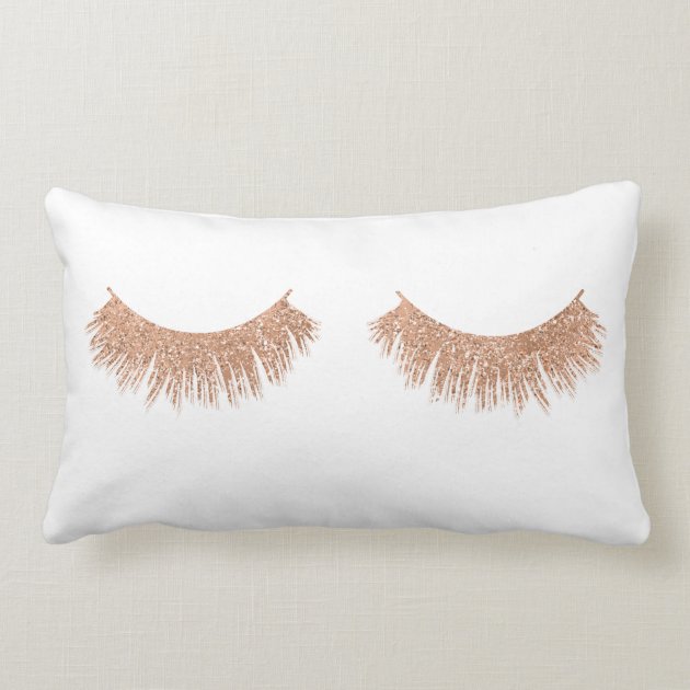 throw pillow with eyelashes