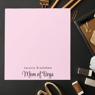 Modern Stylish For Mom Pink Notepad