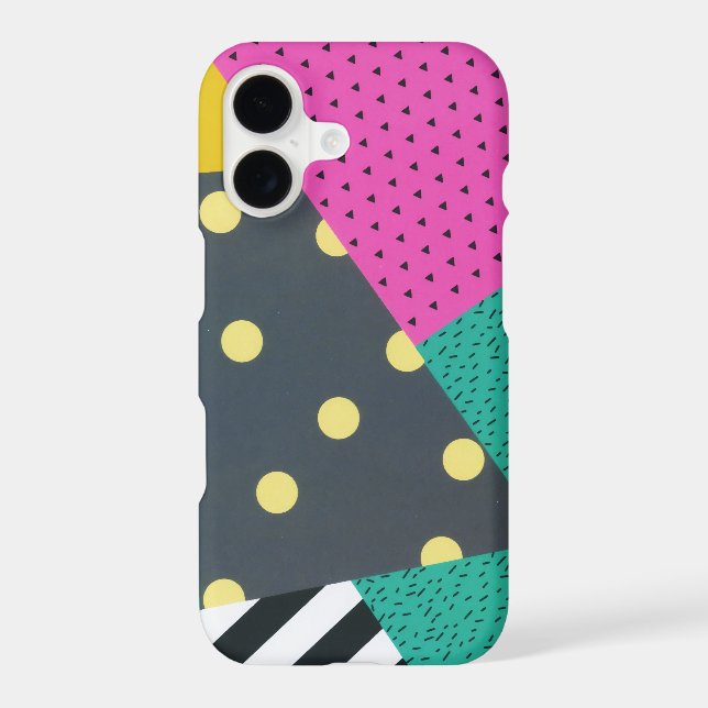 Modern Stylish Geometric Lines Pattern Iphone Case (Back)