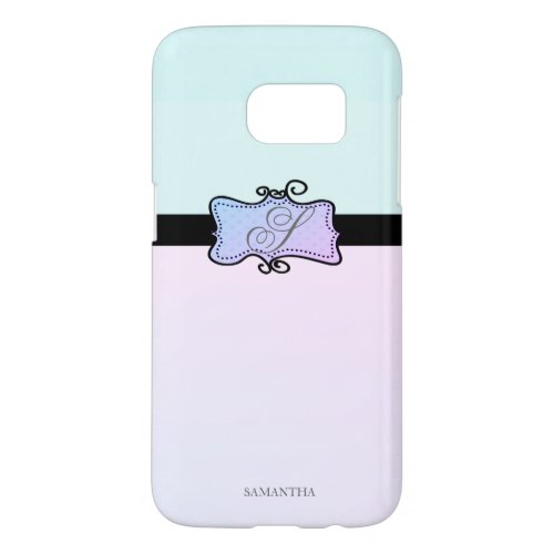 Modern Stylish Girly  _Personalized Samsung Galaxy S7 Case