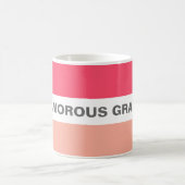 Modern Stylish Glamorous Granny Pink Coffee Mug (Center)