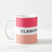 Modern Stylish Glamorous Granny Pink Coffee Mug (Left)