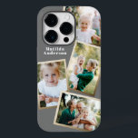 Modern stylish gold multi photo family electronic Case-Mate iPhone 14 pro case<br><div class="desc">Modern stylish gold multi photo family electronic phone case design. Ideal birthday,  Christmas,  mothers day or Fathers day design. Colors can be changed.</div>