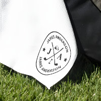 Modern Stylish Golfer Monogram & Name Personalized