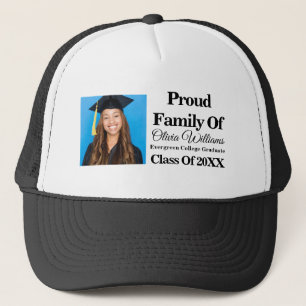 Modern Stylish Graduate Photo Graduation Party Trucker Hat