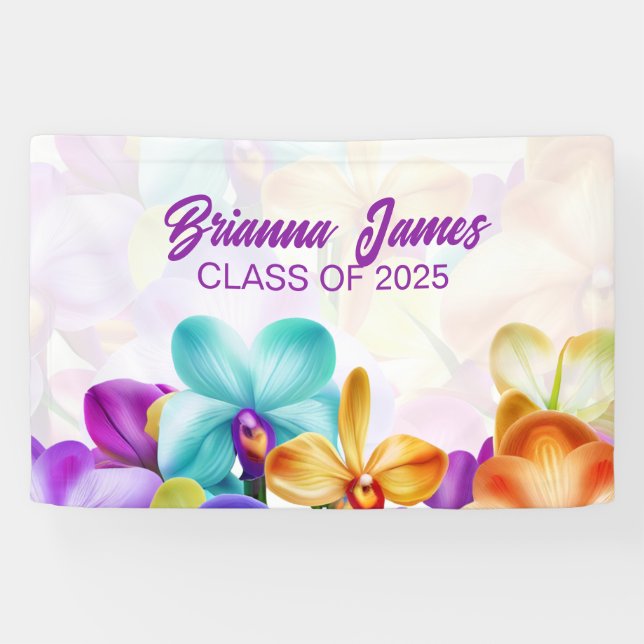 Modern Stylish Graduation Party Banner (Horizontal)