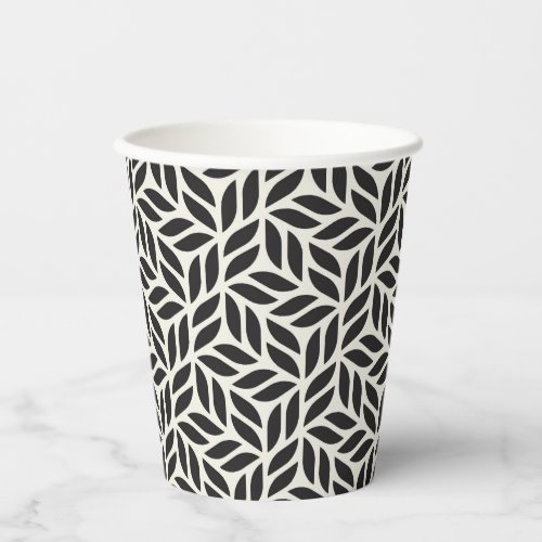 Modern Stylish Leaf Pattern Paper Cups