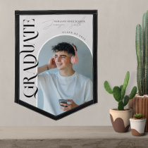 Modern Stylish Magazine Cover | Photo Graduation Pennant