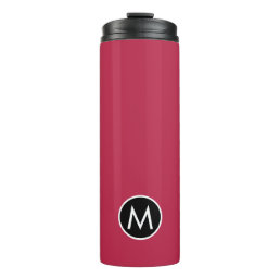 Modern Stylish Magenta Monogram Travel Mug