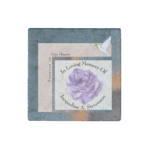 Modern Stylish Memorial Remembrance Keepsake Stone Magnet