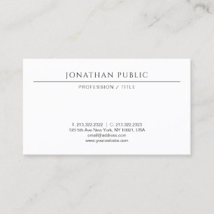 Modern Stylish Minimal Professional Template Cute Business Card