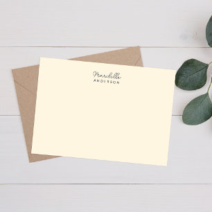 Modern Stylish Minimalist Monogram Name Stationery