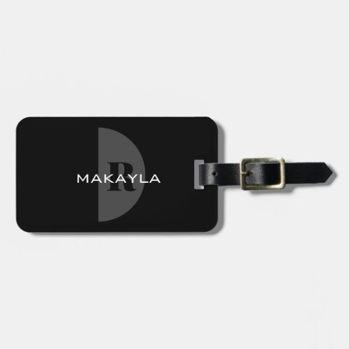 Modern Stylish Monogram Luggage Tag