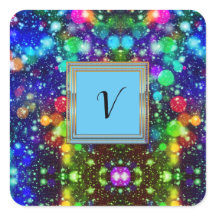 Modern Stylish Monogram Patterns Winter Party