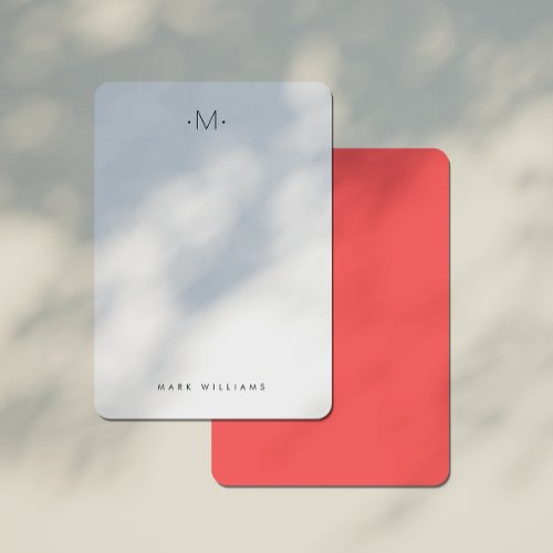 Modern Stylish Monogrammed Stationery Note Card