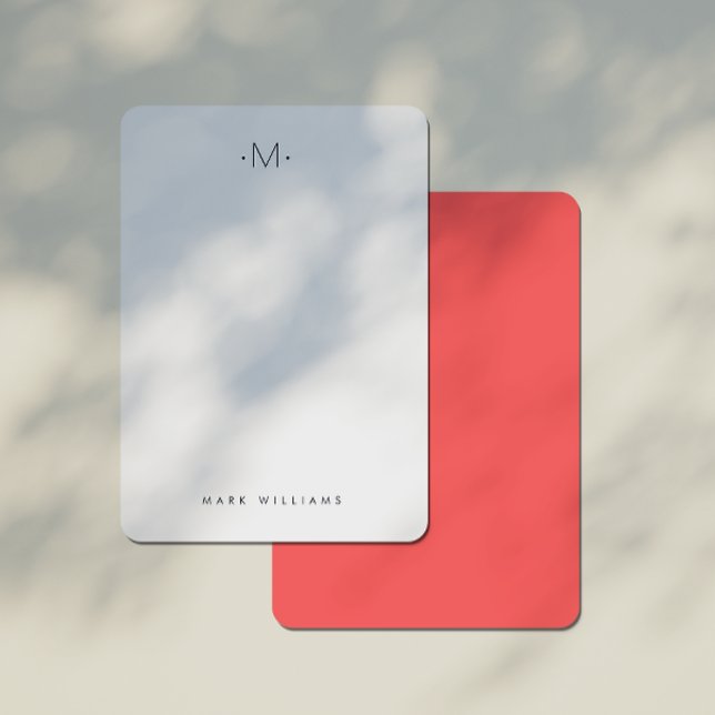 Modern Stylish Monogrammed Stationery Note Card (Creator Uploaded)