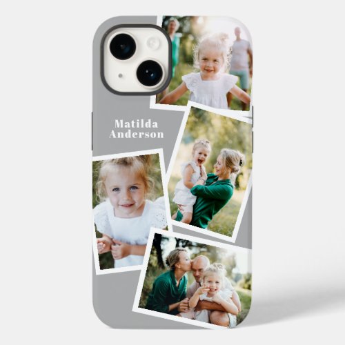 Modern stylish multi photo family electronic Case_Mate iPhone 14 case