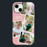 Modern stylish multi photo family electronic Case-Mate iPhone 14 case<br><div class="desc">Modern stylish multi photo family electronic phone case design. Ideal birthday,  Christmas,  mothers day or Fathers day design. Colors can be changed.</div>