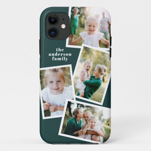 Modern stylish multi photo family electronic iPhone 11 case