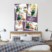 Modern stylish multi photo family purple decor (Insitu(Bedroom))
