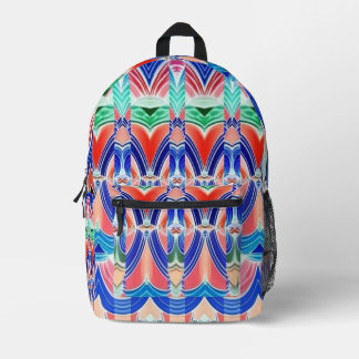 Modern stylish multiple color classic design   pri printed backpack