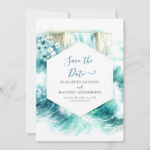 Modern Stylish Nautical Wedding  Save The Date