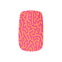 Modern stylish orange fuchsia
