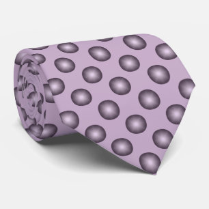 Modern Stylish Pale Purple Polka Dot Neck Tie