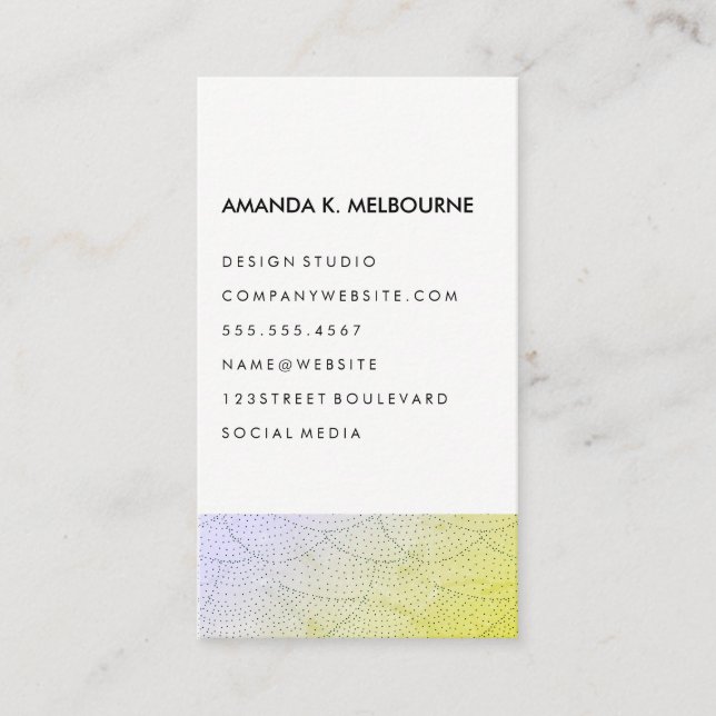 Modern Stylish Pattern Business Card (Front)