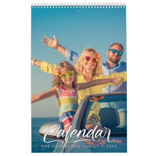 Modern Stylish Photo Family 2026 Calendar