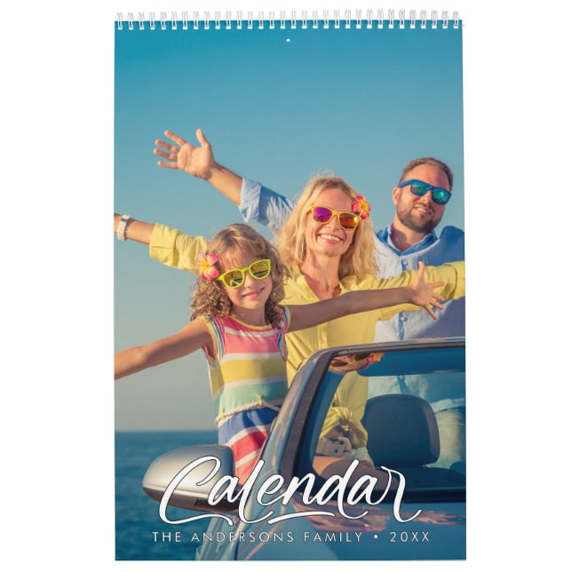 Modern Stylish Photo Family 2026 Calendar (Cover)