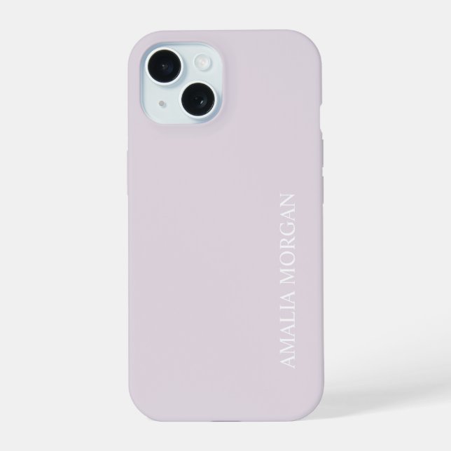 Modern Stylish Pink Monogram  Iphone Case (Back)