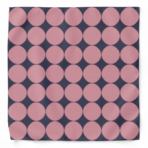 Modern Stylish Pink Polka Dot Bandana