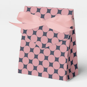 Modern Stylish Pink Polka Dot Favor Boxes