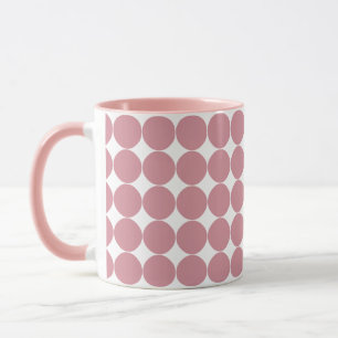 Modern Stylish Pink Polka Dot Mug