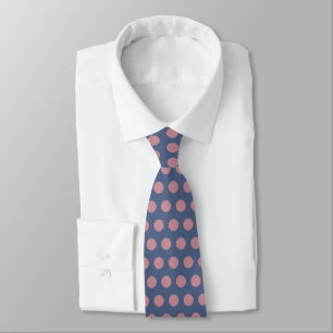 Modern Stylish Pink Polka Dot Neck Tie