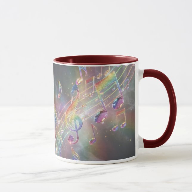 Modern Stylish Pitch Notes Mug (Right)
