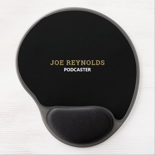 Modern  Stylish Podcaster Podcast Gel Mouse Pad