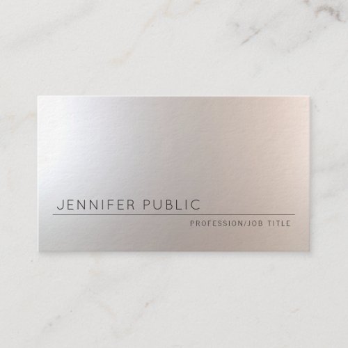 Modern Stylish Professional Aesthetic Design Luxe Business Card