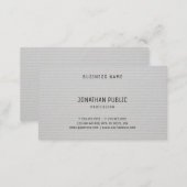 Modern Stylish Professional Design Elegant Plain Business Card (Front/Back)