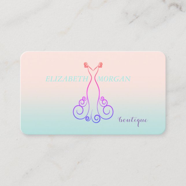 Modern Stylish,Professional,Dress Business Card (Front)