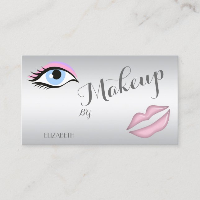 Modern Stylish Professional,Eye,Lips Business Card (Front)