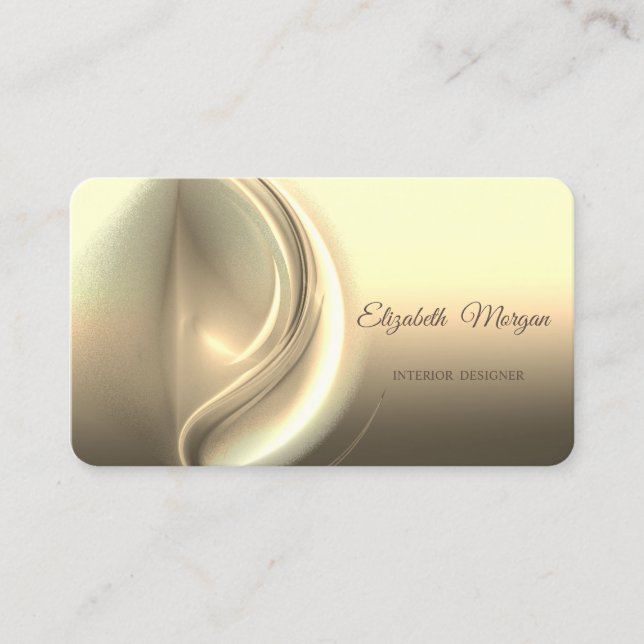 Modern Stylish Professional,Gold,Abstract Business Card (Front)