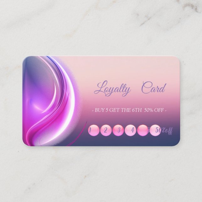 Modern  Stylish Professional  Loyalty Card (Front)