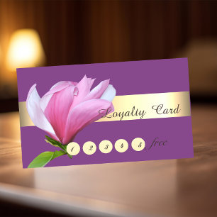 Modern Stylish,Professional,Magnolia Loyalty Card Card