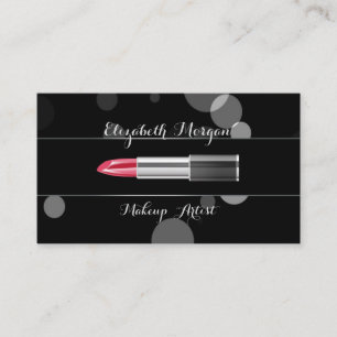 Modern Stylish Professional -Makeup-Lipstick Business Card