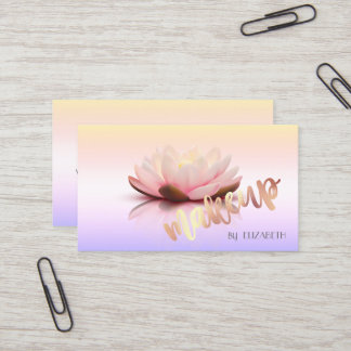 Modern Stylish Professional,Makeup,Lotus Business Card