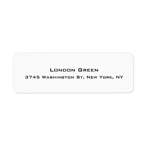 Modern Stylish Professional Plain Simple White Label