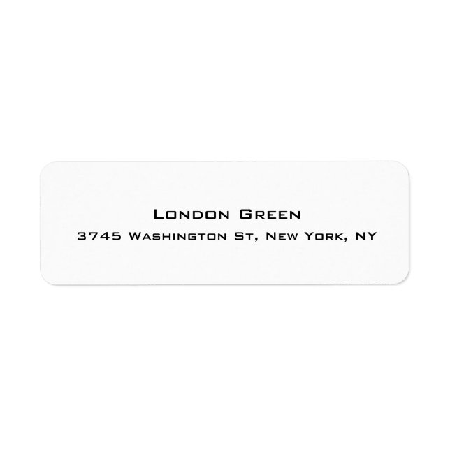 Modern Stylish Professional Plain Simple White Label (Front)